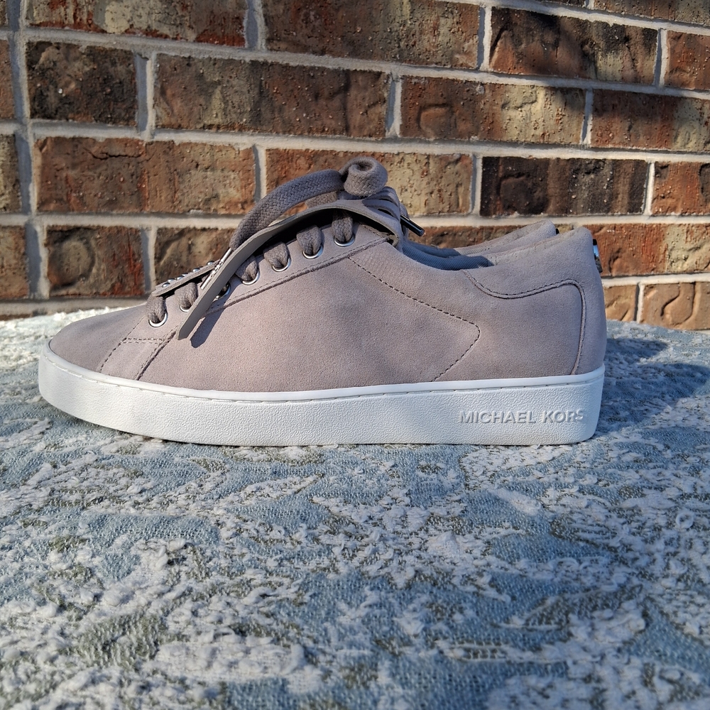 NEW MICHAEL Michael Kors Keaton Kiltie Sneakers Sz.6 Boho Casual Fringe - Picture 4 of 14